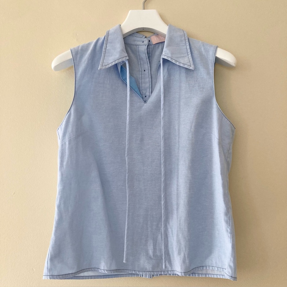 Farrow / Light Blue Sleeveless top
